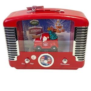Mr. Christmas Lit Christmas Radio Red Santa Truck Retro 12 Songs Lights Up 2022